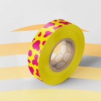 2M Fitas Vaca Yellow Pink 20m